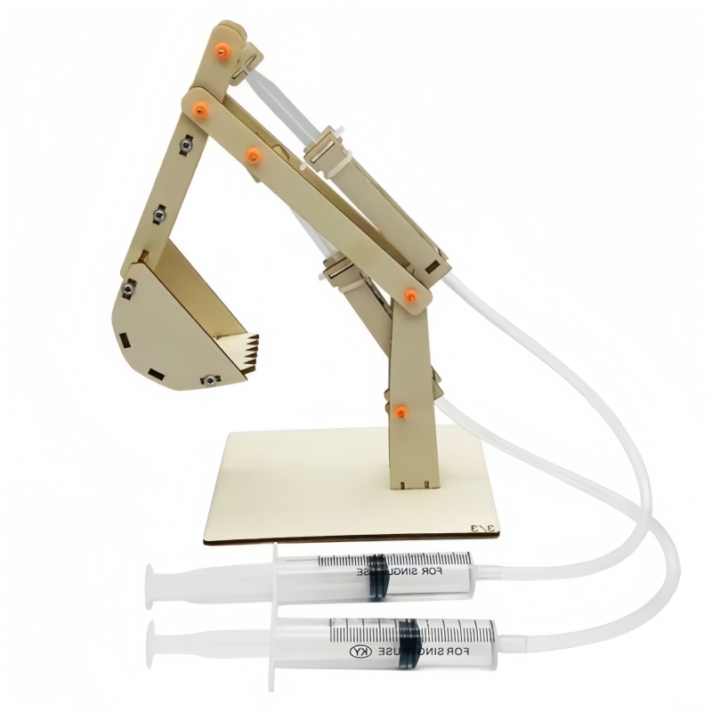 Science Project Diy - DIY Hydraulic Excavator Model Kids Tecnologia