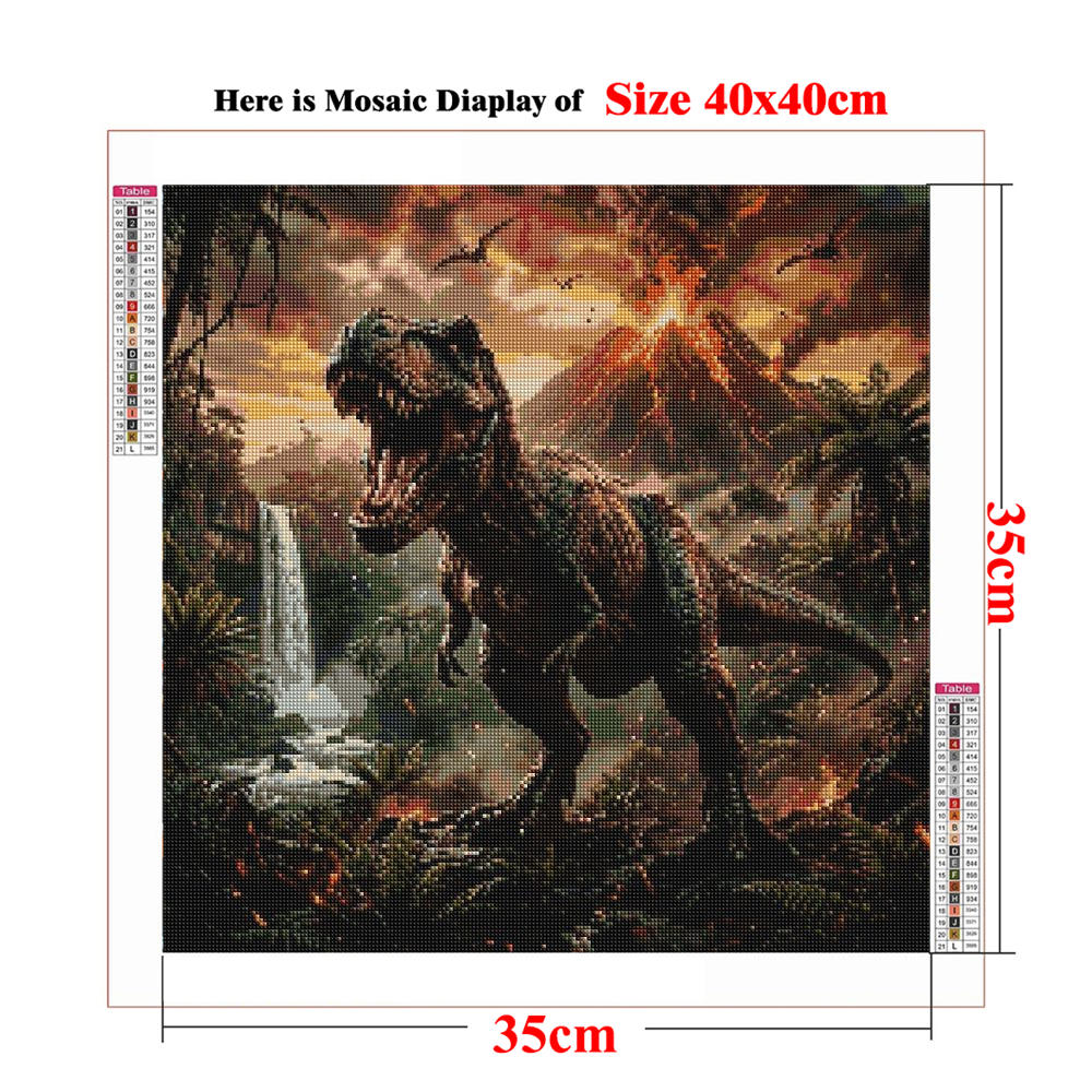 Diamond Painting Kit Ancient D - Volcano Kit Eruption ulasan dan harga