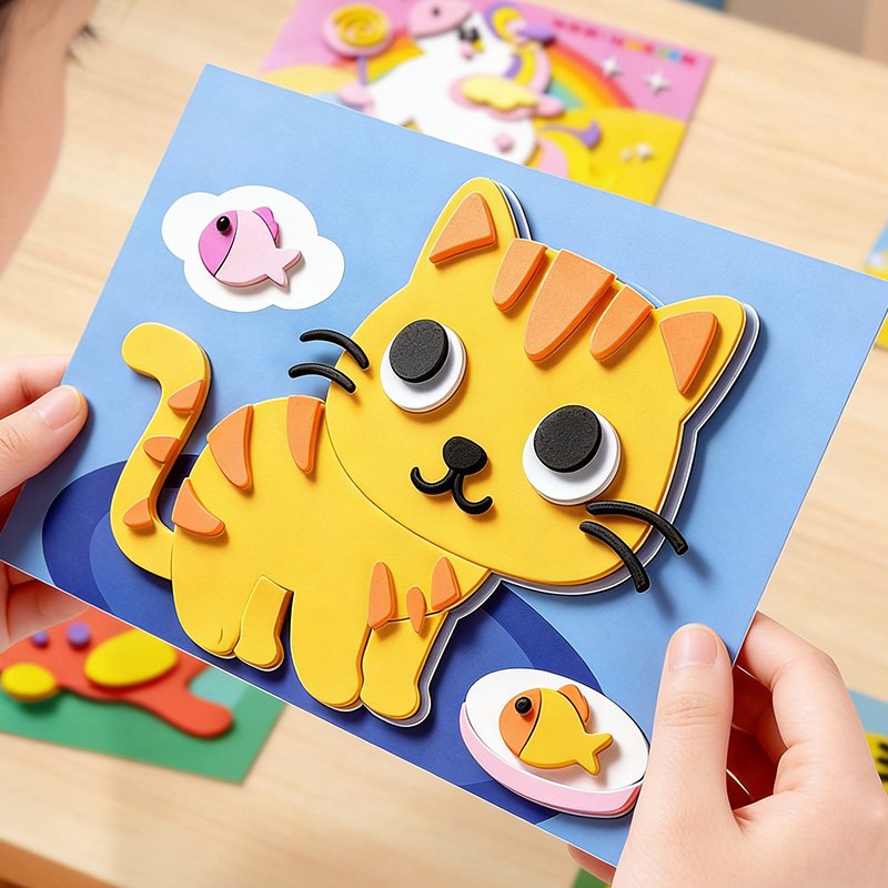 Children's 3D Stickers, 10 Ran - Science Project ulasan dan harga