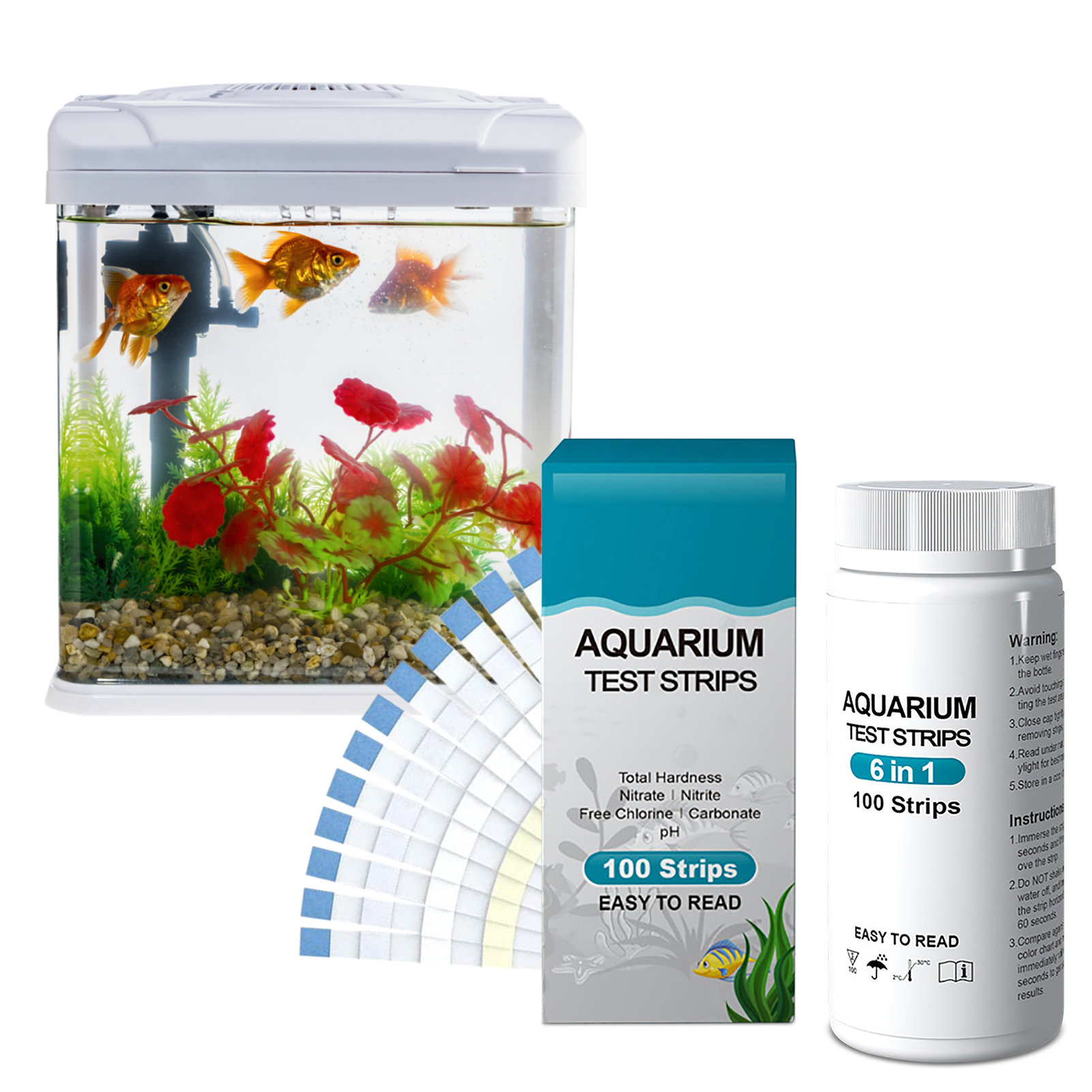 100pcs 6-in-1 Water Quality Te - Water Testing Kit ulasan dan harga