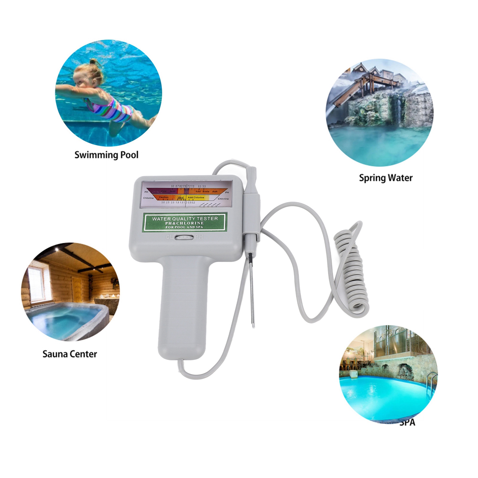 Digital Pool Water Tester pH C - Water Testing Kit ulasan dan harga
