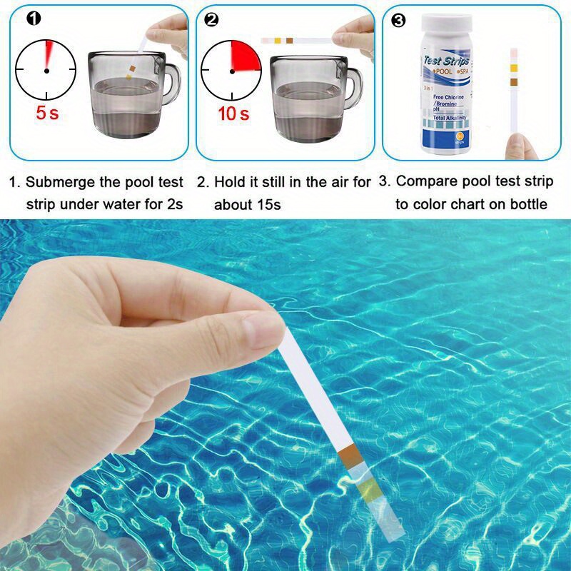 Chlorine PH Test Strips SPA Sw - Water Testing Kit ulasan dan harga